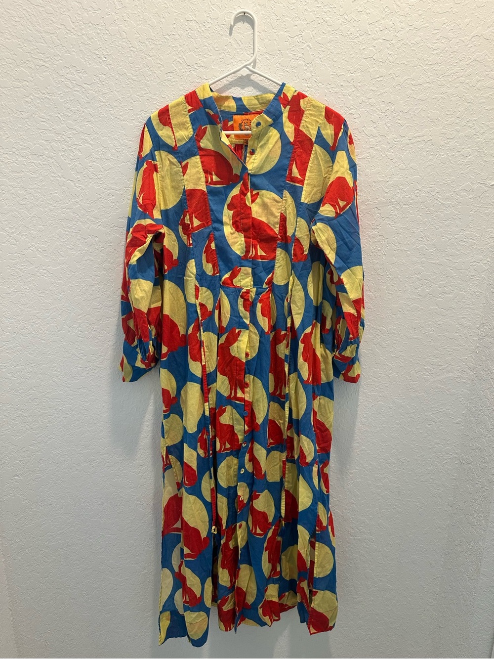 Coniglio Palm Beach Dress bunny print